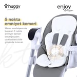 Huggy Enjoy Otomatik Sallanabilir Kumandalı Katlanabilir Elektrikli Mama Sandalyesi-Salıncak