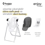 Huggy Enjoy Otomatik Sallanabilir Kumandalı Katlanabilir Elektrikli Mama Sandalyesi-Salıncak