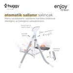 Huggy Enjoy Otomatik Sallanabilir Kumandalı Katlanabilir Elektrikli Mama Sandalyesi-Salıncak