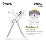 Huggy Enjoy Otomatik Sallanabilir Kumandalı Katlanabilir Elektrikli Mama Sandalyesi-Salıncak