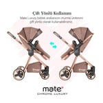 Huggy Mate 4 in 1 Chrome Luxury Krom Extra parlak Travel Bebek Arabası