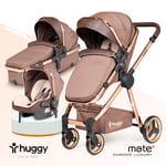 Huggy Mate 4 in 1 Chrome Luxury Krom Extra parlak Travel Bebek Arabası