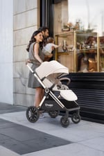 Huggy Mate 5 in 1 Extra Parlak Çift Yönlü Travel Bebek Arabası