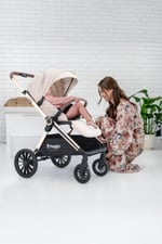 Huggy Mate 5 in 1 Extra Parlak Çift Yönlü Travel Bebek Arabası