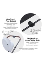 Huggy Mate 5 in 1 Extra Parlak Çift Yönlü Travel Bebek Arabası