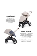 Huggy Mate 5 in 1 Extra Parlak Çift Yönlü Travel Bebek Arabası