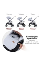 Huggy Mate 5 in 1 Extra Parlak Çift Yönlü Travel Bebek Arabası