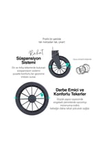 Huggy Mate 5 in 1 Extra Parlak Çift Yönlü Travel Bebek Arabası