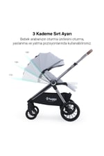Huggy Mate 5 in 1 Extra Parlak Çift Yönlü Travel Bebek Arabası