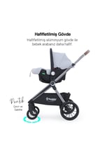 Huggy Mate 5 in 1 Extra Parlak Çift Yönlü Travel Bebek Arabası