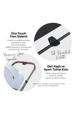 Huggy Mate 5 in 1 Extra Parlak Çift Yönlü Travel Bebek Arabası