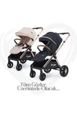 Huggy Mate 5 in 1 Extra Parlak Çift Yönlü Travel Bebek Arabası