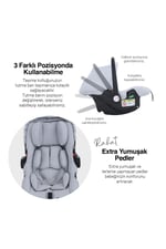 Huggy Mate 5 in 1 Extra Parlak Çift Yönlü Travel Bebek Arabası