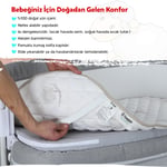 Huggy Moon %100 Yeni Zelenda Yün %100 Pamuk Kumaş Bebek Yatak Pedi 50x90