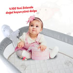 Huggy Moon %100 Yeni Zelenda Yün %100 Pamuk Kumaş Bebek Yatak Pedi 50x90