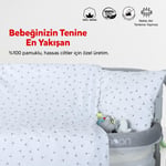 Huggy Moon 70X100 %100 Pamuk Bebek Nevresim Takımı