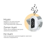 Huggy Moon Otomatik Sallanabilir Kumandalı Oyun Parkına Dönüşebilen Anne Yanı Elektrikli Beşik