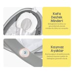 Huggy Nest Otomatik Sallanabilir Kumandalı Müzikli Elektrikli Anakucağı