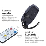 Huggy Pie Yenidoğandana Uygun Otomatik Sallanabilir Kumandalı Bluetooth Müzikli Ana Kucağı