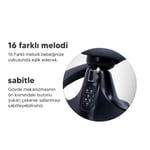 Huggy Pie Yenidoğandana Uygun Otomatik Sallanabilir Kumandalı Bluetooth Müzikli Ana Kucağı