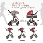 Huggy Queen 3 İn 1 Travel Sistem Bebek Arabası