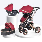 Huggy Queen 3 İn 1 Travel Sistem Bebek Arabası