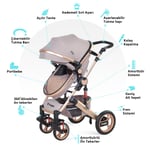 Huggy Queen 3 İn 1 Travel Sistem Bebek Arabası