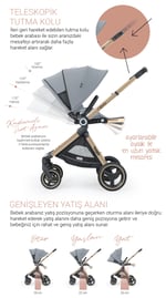 Huggy Revo 5 İn 1 Travel Bebek Arabası
