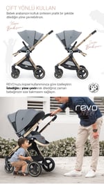 Huggy Revo 5 İn 1 Travel Bebek Arabası