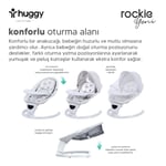 Huggy Rockie Yenidoğana Uygun Kumandalı Bluetooth Müzikli Mama Tepsili Ana Kucağı