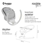 Huggy Rockie Yenidoğana Uygun Kumandalı Bluetooth Müzikli Mama Tepsili Ana Kucağı