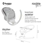 Huggy Rockie Yenidoğana Uygun Kumandalı Bluetooth Müzikli Mama Tepsili Ana Kucağı