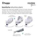 Huggy Rockie Yenidoğana Uygun Kumandalı Bluetooth Müzikli Mama Tepsili Ana Kucağı