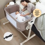 Huggy Swing Me Otomatik Sallanabilir Katlanabilir Alüminyum Anne Yanı Beşik