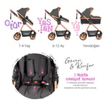 Huggy Townie 4 in 1 Travel Bebek Arabası