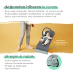 Huggy Wave Bebek Hareket Ettikçe Sallanabilen Kademeli Müzikli Titreşimli Anakucağı