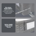 Huggy With Me Sallanabilir Katlanabilir Alüminyum Anne Yanı Beşik
