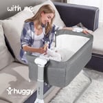 Huggy With Me Sallanabilir Katlanabilir Alüminyum Anne Yanı Beşik