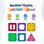 Manyetik Puzzle 64 Parça Yapı Blokları