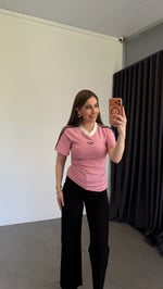 Adley Marka T-shirt Pembe