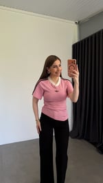 Adley Marka T-shirt Pembe