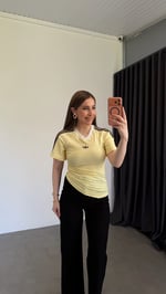 Adley Marka T-shirt Sarı
