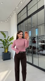 Balıkçıl Hafif Simli Bluz Pembe