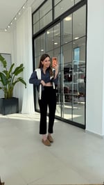 Belden Lastikli Yan Fermuarlı Çelik Tayt Pantolon Siyah