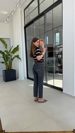 Belt Tintli Kemerli Jean Mavi