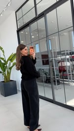 Bisiklet Yaka Sweatshirt Siyah