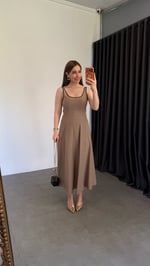 Biye Model Keten Elbise Vizon
