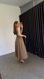 Biye Model Keten Elbise Vizon