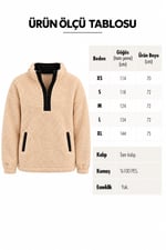 Bonnia Peluş Sweatshirt Bej