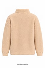 Bonnia Peluş Sweatshirt Bej